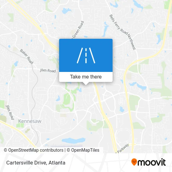 Cartersville Drive map