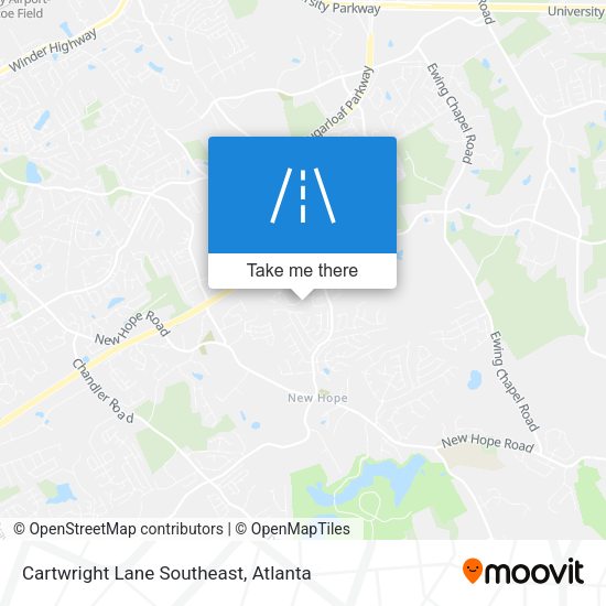 Cartwright Lane Southeast map