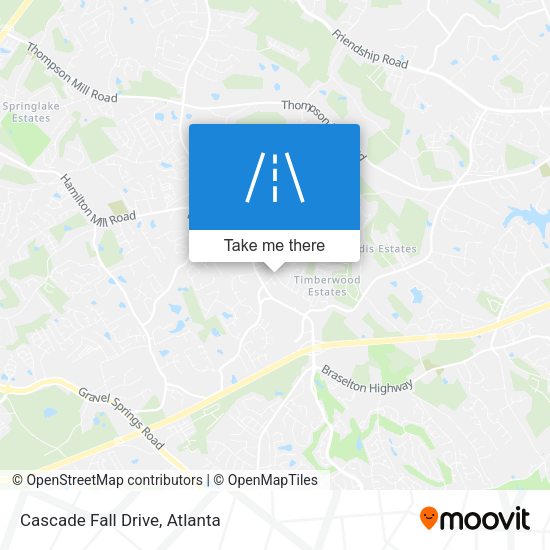Mapa de Cascade Fall Drive
