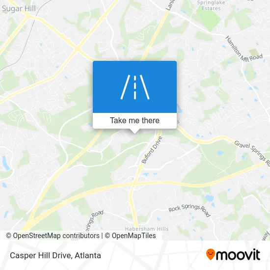 Casper Hill Drive map