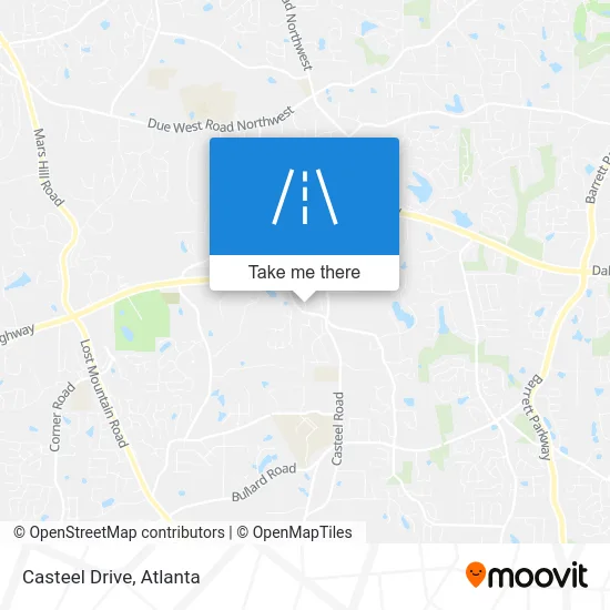 Casteel Drive map