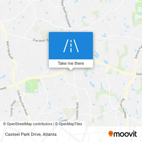 Casteel Park Drive map