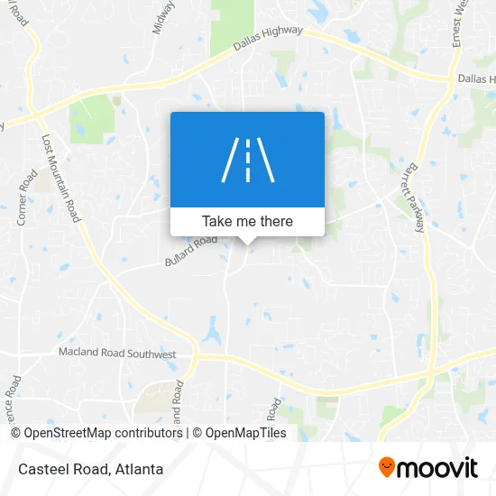 Casteel Road map