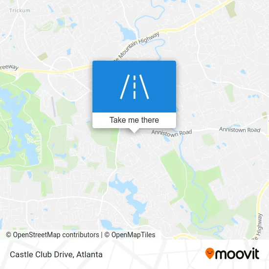 Castle Club Drive map