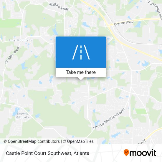 Mapa de Castle Point Court  Southwest