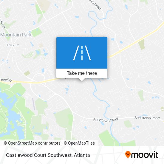 Castlewood Court Southwest map