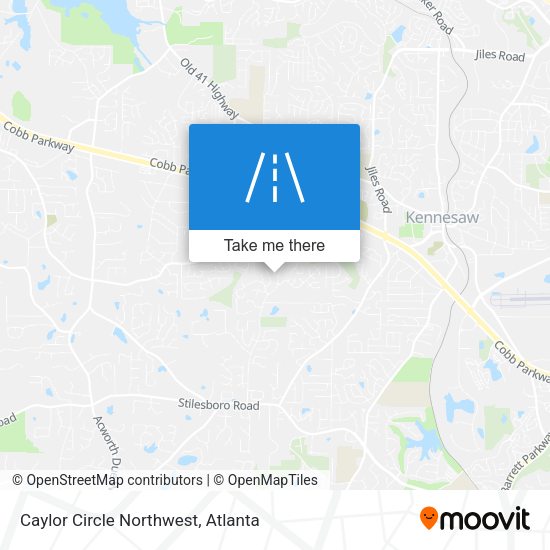 Caylor Circle Northwest map