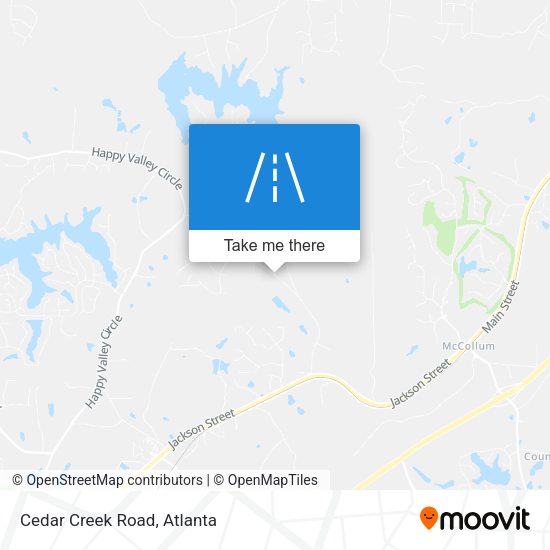 Mapa de Cedar Creek Road