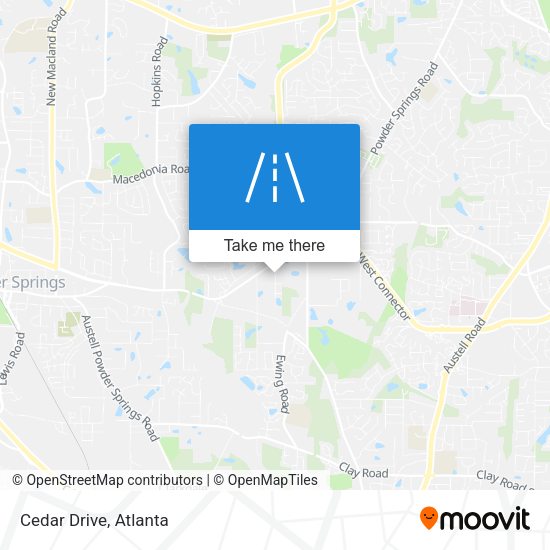 Mapa de Cedar Drive