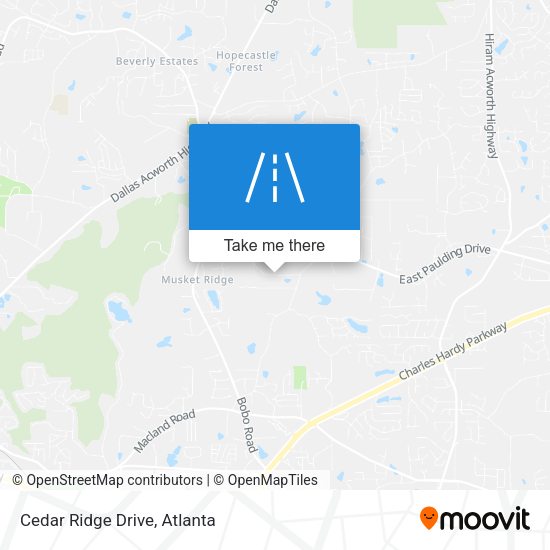 Mapa de Cedar Ridge Drive