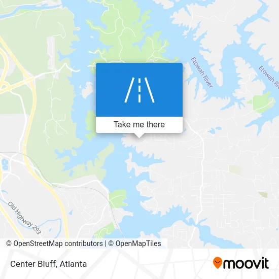 Center Bluff map