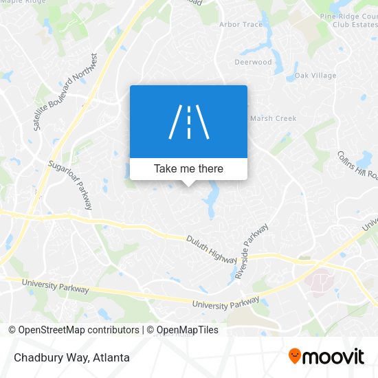Mapa de Chadbury Way