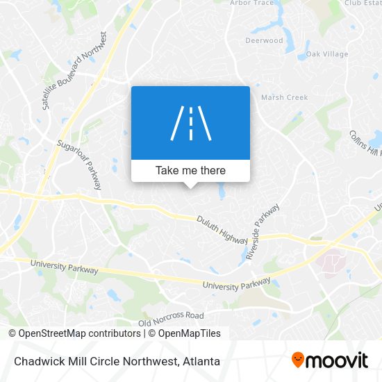 Chadwick Mill Circle Northwest map