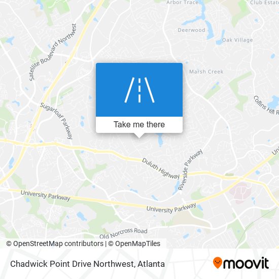 Chadwick Point Drive Northwest map