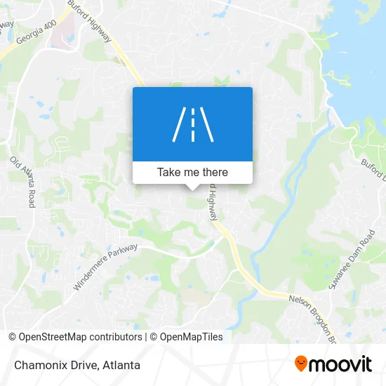Chamonix Drive map