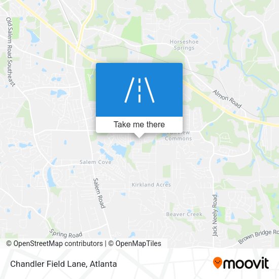 Chandler Field Lane map