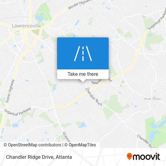 Chandler Ridge Drive map