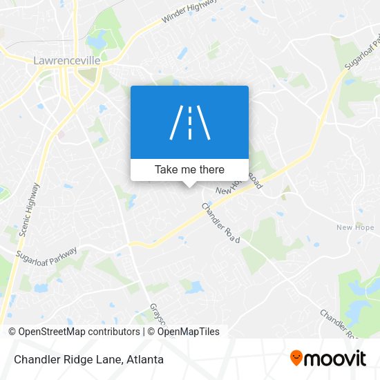 Mapa de Chandler Ridge Lane