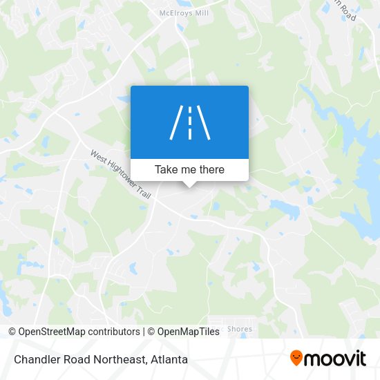 Mapa de Chandler Road Northeast