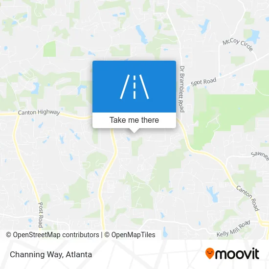 Channing Way map