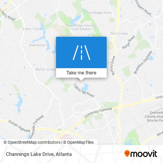 Mapa de Channings Lake Drive