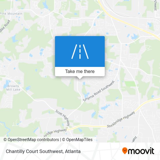 Chantilly Court Southwest map
