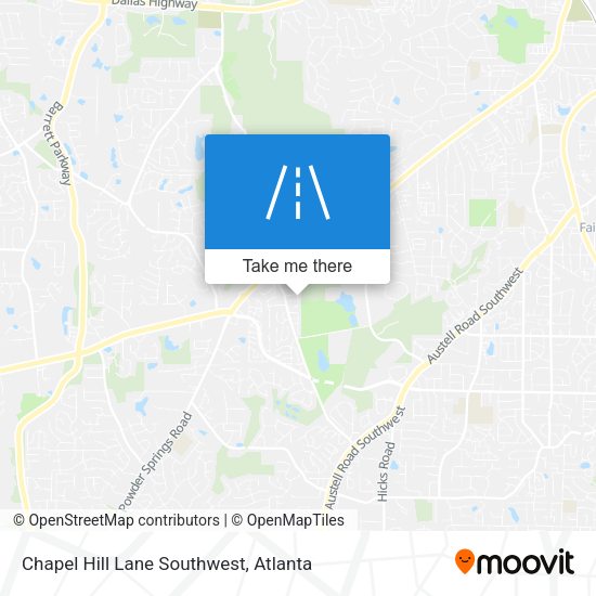 Mapa de Chapel Hill Lane Southwest