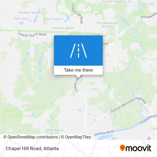 Chapel Hill Road map