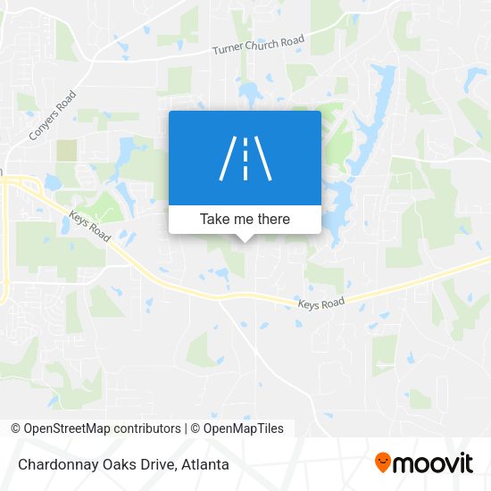 Chardonnay Oaks Drive map