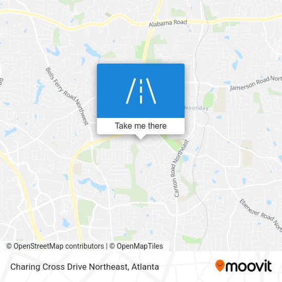 Charing Cross Drive Northeast map