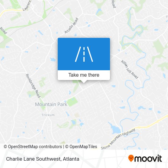 Charlie Lane Southwest map