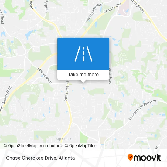 Chase Cherokee Drive map