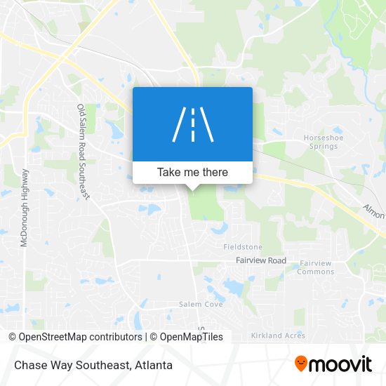 Chase Way Southeast map