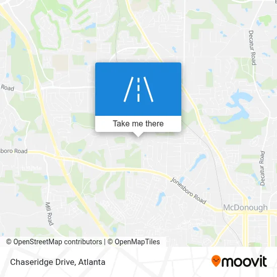 Chaseridge Drive map