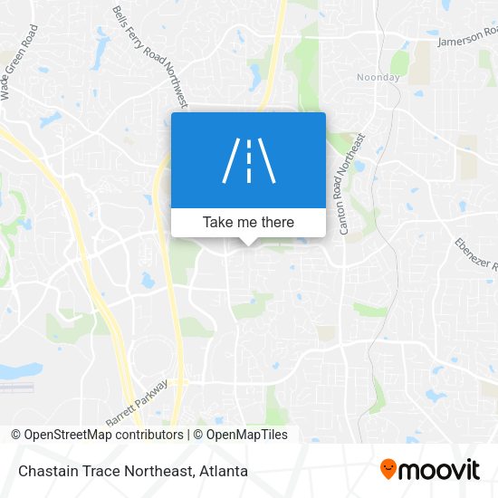 Chastain Trace Northeast map