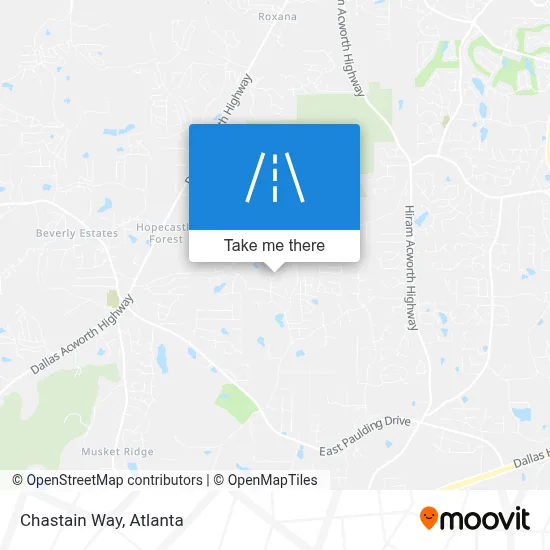 Chastain Way map