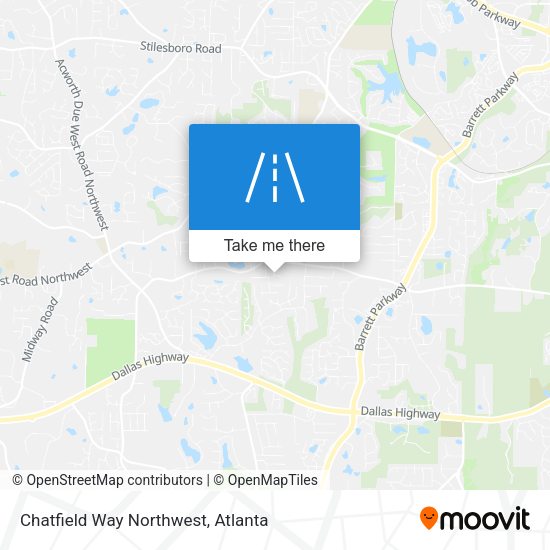 Chatfield Way Northwest map