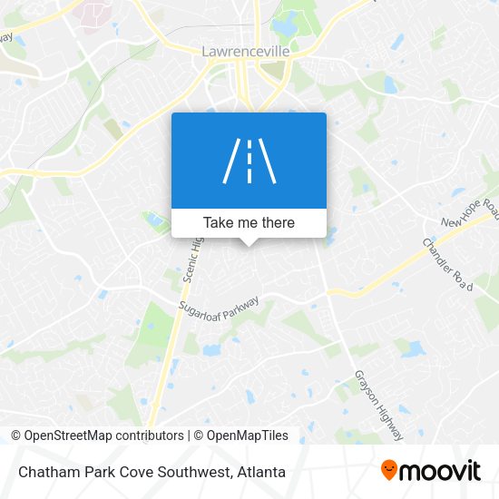 Chatham Park Cove Southwest map