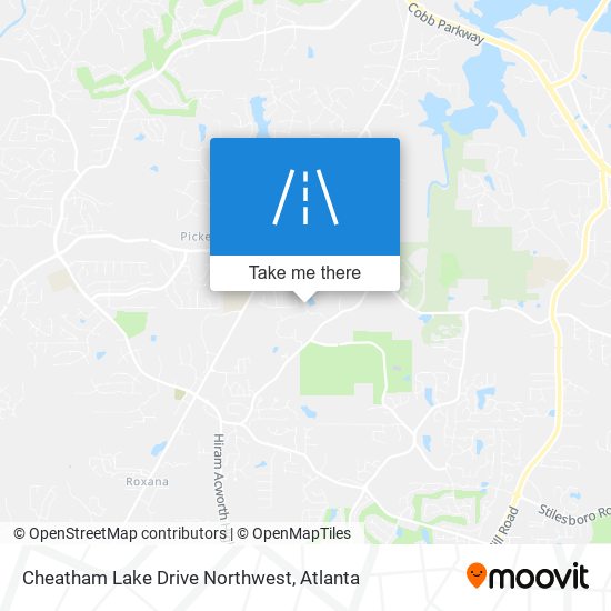 Cheatham Lake Drive Northwest map