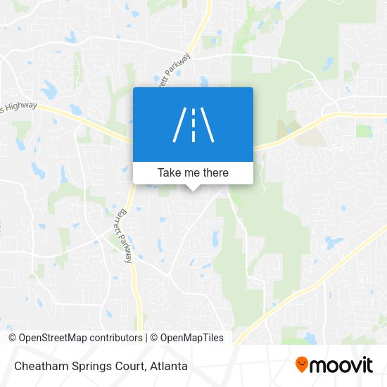 Mapa de Cheatham Springs Court