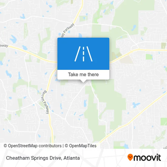 Cheatham Springs Drive map