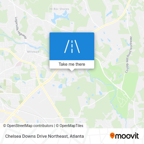 Mapa de Chelsea Downs Drive Northeast