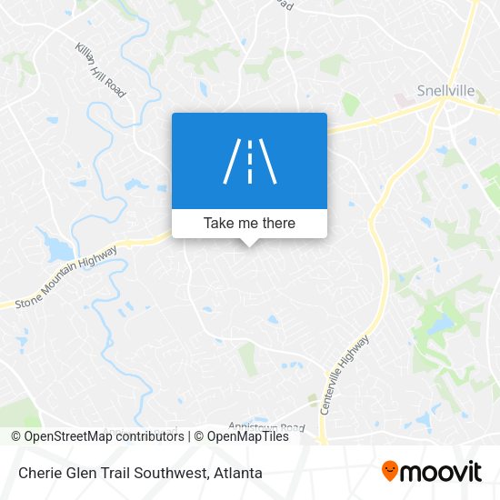 Cherie Glen Trail Southwest map