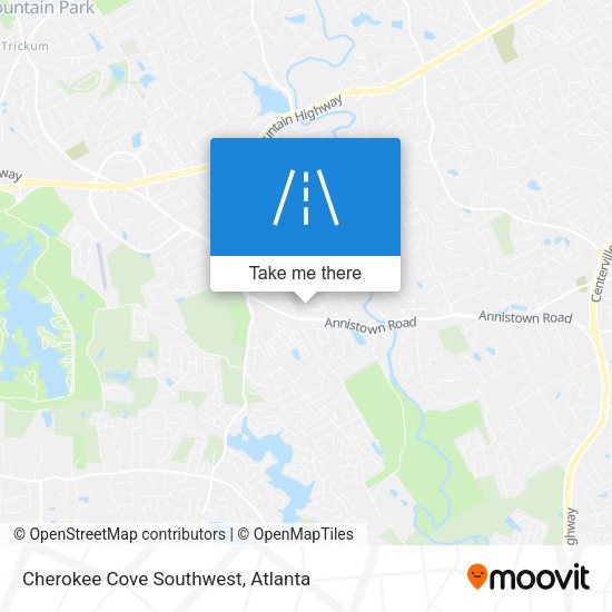 Mapa de Cherokee Cove Southwest