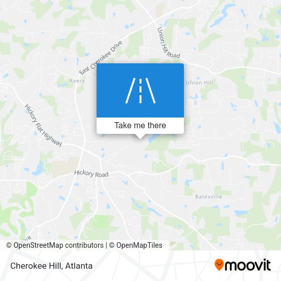 Cherokee Hill map