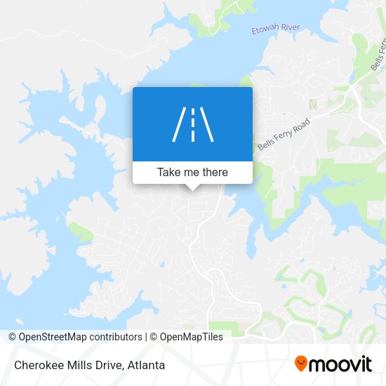 Mapa de Cherokee Mills Drive