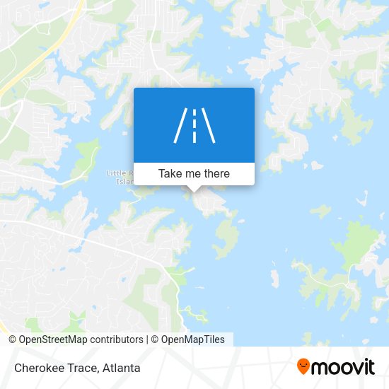 Mapa de Cherokee Trace