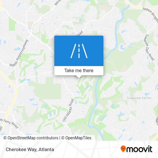 Cherokee Way map