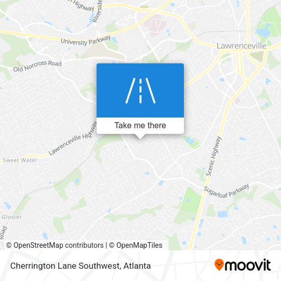 Cherrington Lane Southwest map
