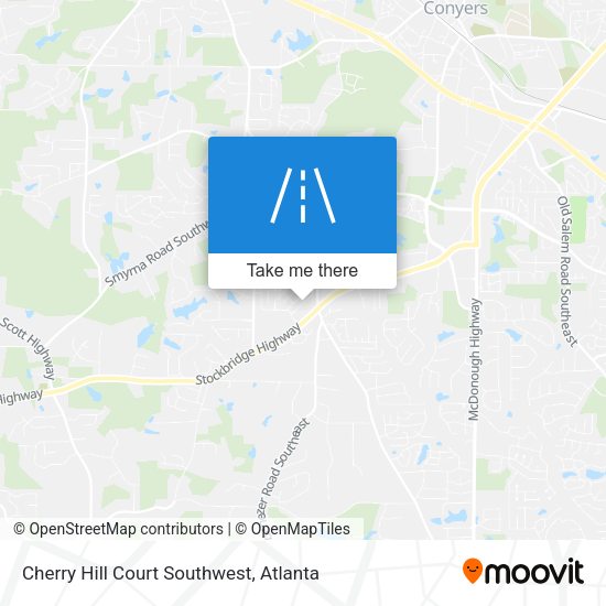 Mapa de Cherry Hill Court Southwest